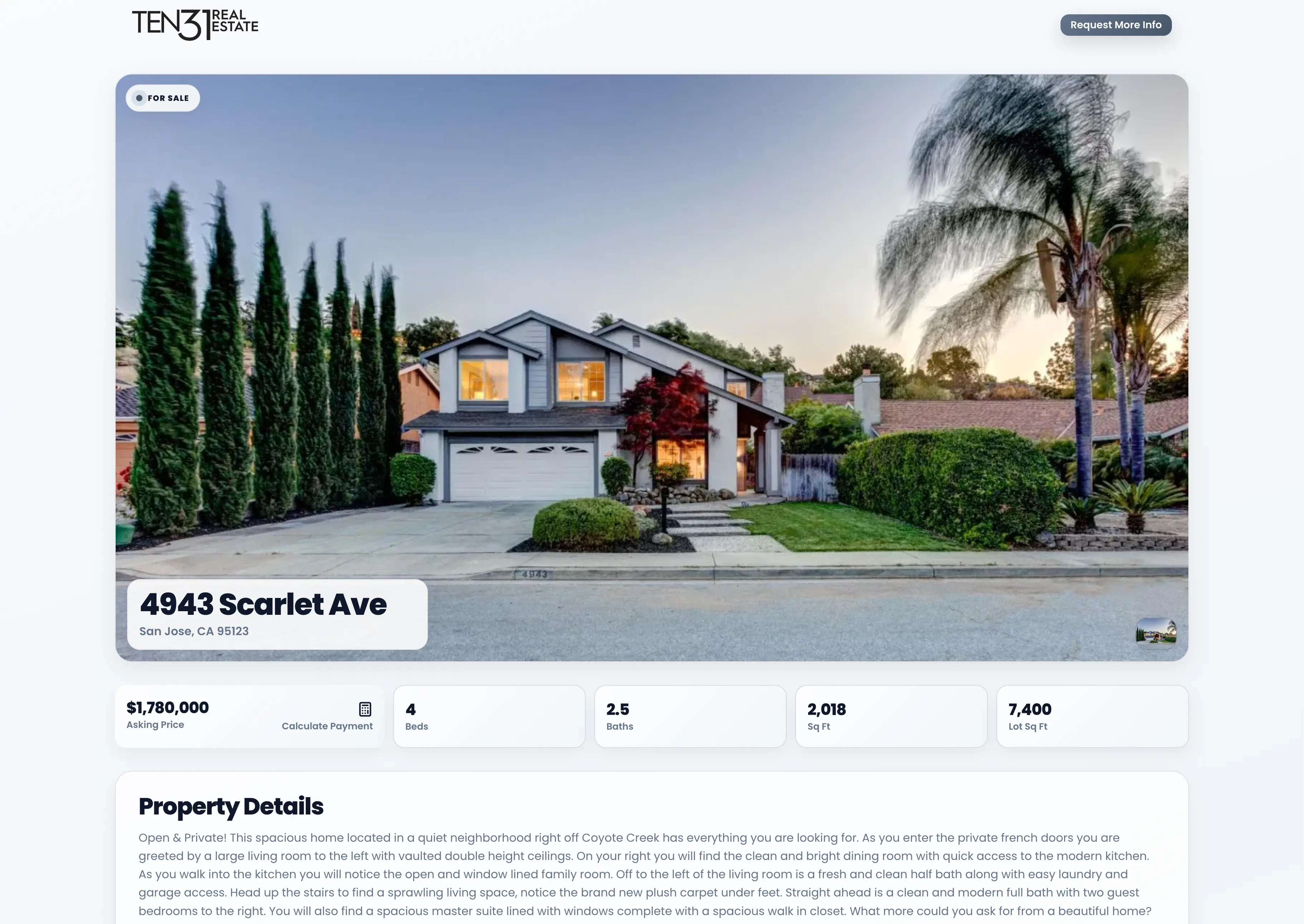 Agent listing showcase